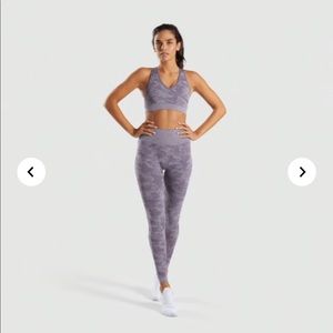 Gymshark camo seamless leggings in light purple